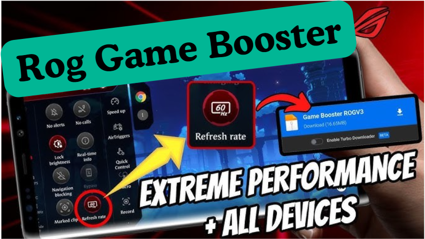 Rog Game Booster Turbo Pro App Support All Android