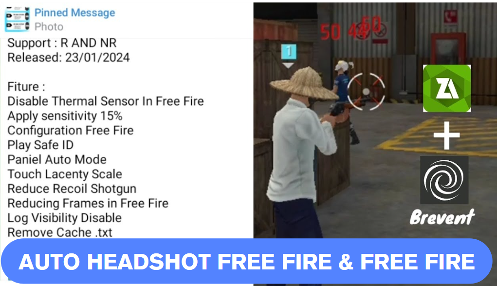 Free Fire & Free Fire Max Auto Headshot Config With Brevent Module